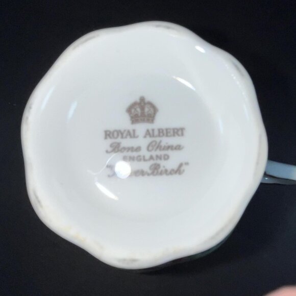 Royal Albert Silver Birch Tea Cup & Saucer Bone China Made in England - Picture 7 of 10